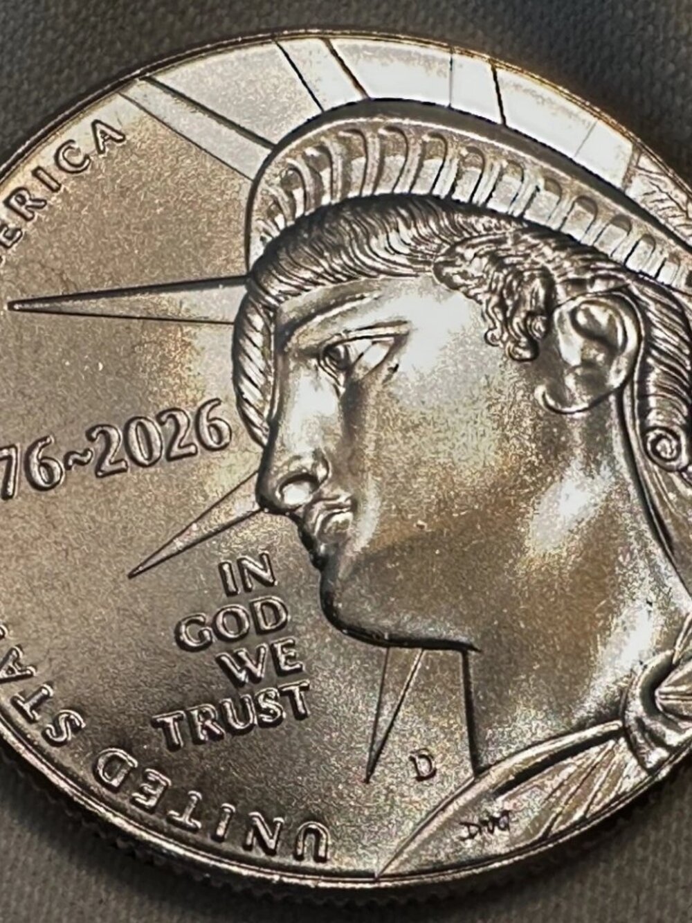 2026-D Semiquincentennial Enduring Liberty Half Dollar... In Protective Capsule